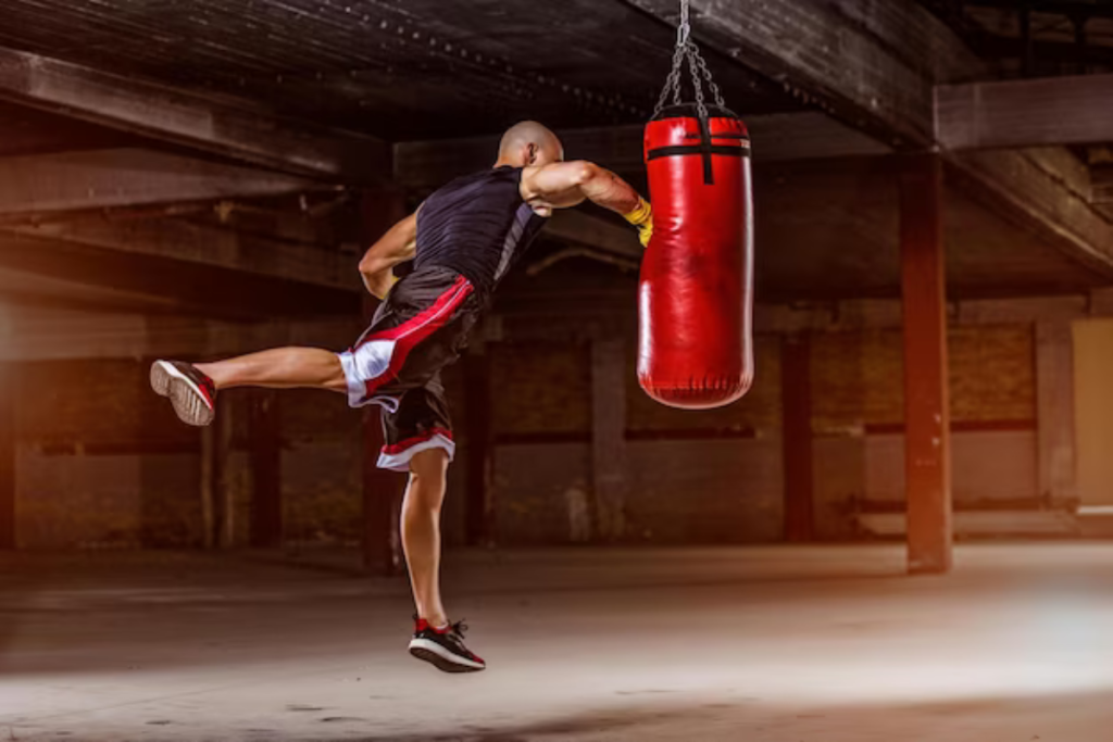 Workout for Boxing and MMA with Speed Bags